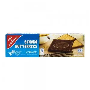 Biscoito Amanteigado Coberto Chocolate Ao Leite Schoko Butterkeks Edeka 125g