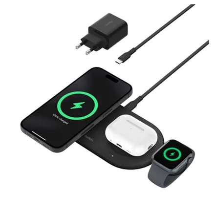 Carregador Belkin 3 In 1 QI2 iPhone Watch Airpod