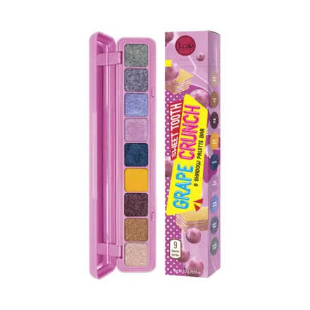 Paleta De Sombras J.Cat Sweet Tooth Bar Stb104 Grape Crunch 7,2 Gr