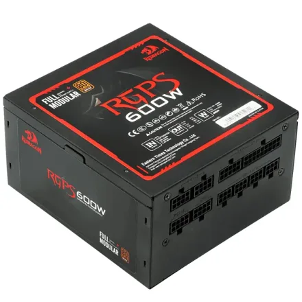 Fonte Alimentacao Pc Redragon Rgps Gc 600 Watts 80 Plus