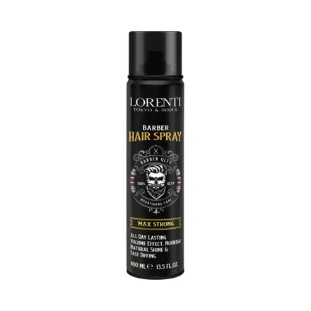 Spray Fijador Lorenti Max Strong Black 400ml