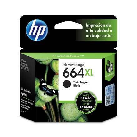 Cartucho HP 664XL 8.5ML Preto – F6V31AL