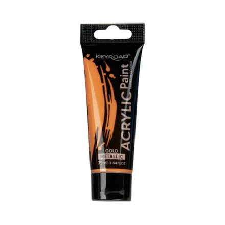 Pintura Acrilica Keyroad Dorado Metalico 75ml