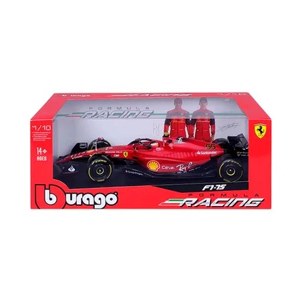 Auto Coleccion Burago Formula Racing Ferrari F1 75 55 Carlos Sainz 18