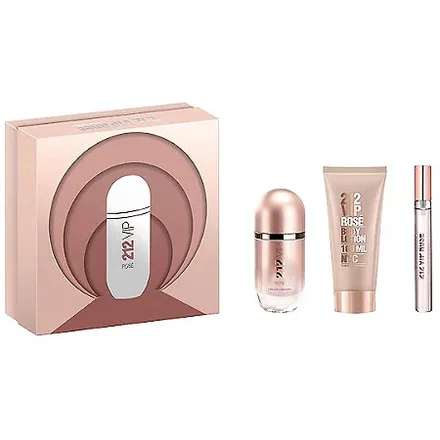 Carolina Herrera 212 Vip Rose Femenino Eau Parfum Plus Body Lotion 100ml 5ml 80ml