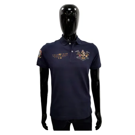 Camiseta La Martina Polo Masculino Eq 04 Royal Marinho