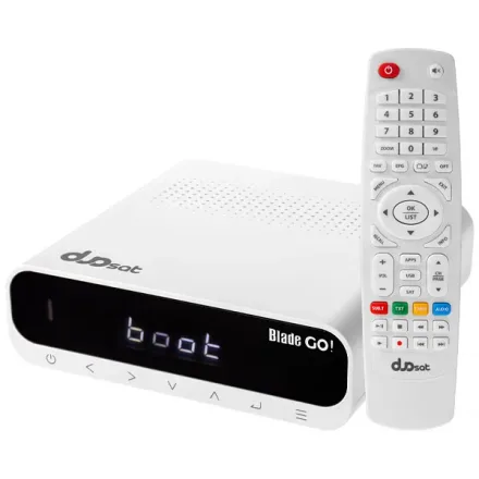 Receptor FTA Duosat Blade GO! com Wi-Fi - Branco