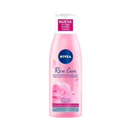 Leche Tonico Micelar 2 En 1 Nivea Rose Care 200ml