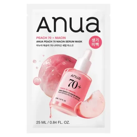 Mascara Facial Anua Peach 70 Niacin Serum Mask 1
