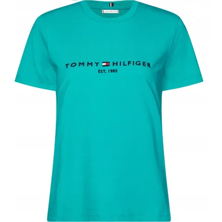 Camiseta Tommy Hilfiger Feminina L7P 00 Aqua