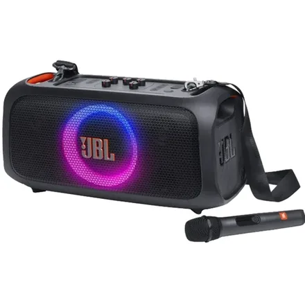 Speaker JBL Party Box On-The-Go con Micrófono Bluetooth/Led RGB/Bivolt - Black