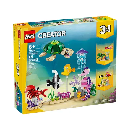 Juguete Construccion Lego Creator Sea Animals 3 En 1 421 Piezas