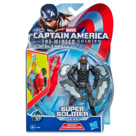 JUGUETE MARVEL CAPTAIN AMERICA SUPER SOLDIER ROCKET STORM FALCON A9089