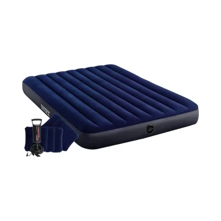 Intex Colchon Inflable 2 Almohadas Inflador