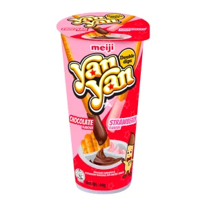 Chocolate Morango Palitinhos Meiji Yan 44g