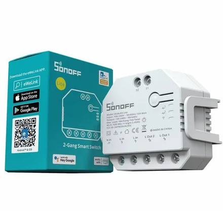 Interruptor Sonoff Lite Dualr 3 2 Gang Switch