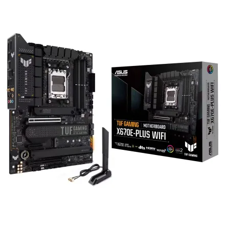 Placa Mae Tuf Gaming Plus Ddr 5 Socket AM5 Chipset X670 Atx