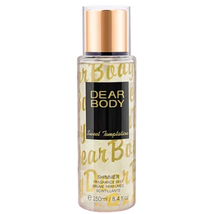 Colonia Dear Body Shimmer Frag Mist Sweet Temptat Feminino 250ml