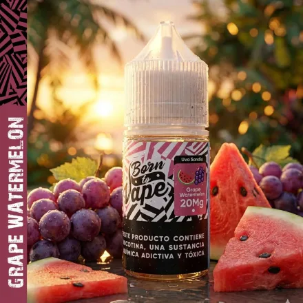 Born To Vape Liquid Grape Watermelon 35MG 20MG 30ml