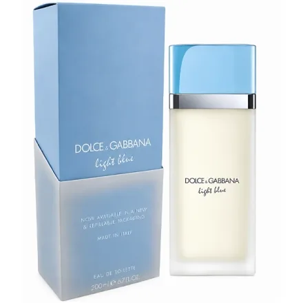 Perfume Feminino Dolce Gabbana Light Blue Edt Refilavel 200ml