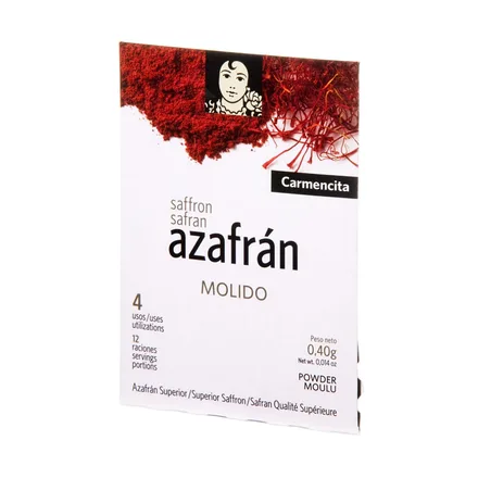 CONDIMENTO CARMENCITA AZAFRAN MOLIDO 0.4G