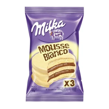 Alfajores Milka Mousse X3 55g